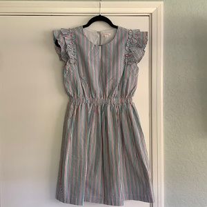 Crewcuts multi colored seersucker dress. Size 14.